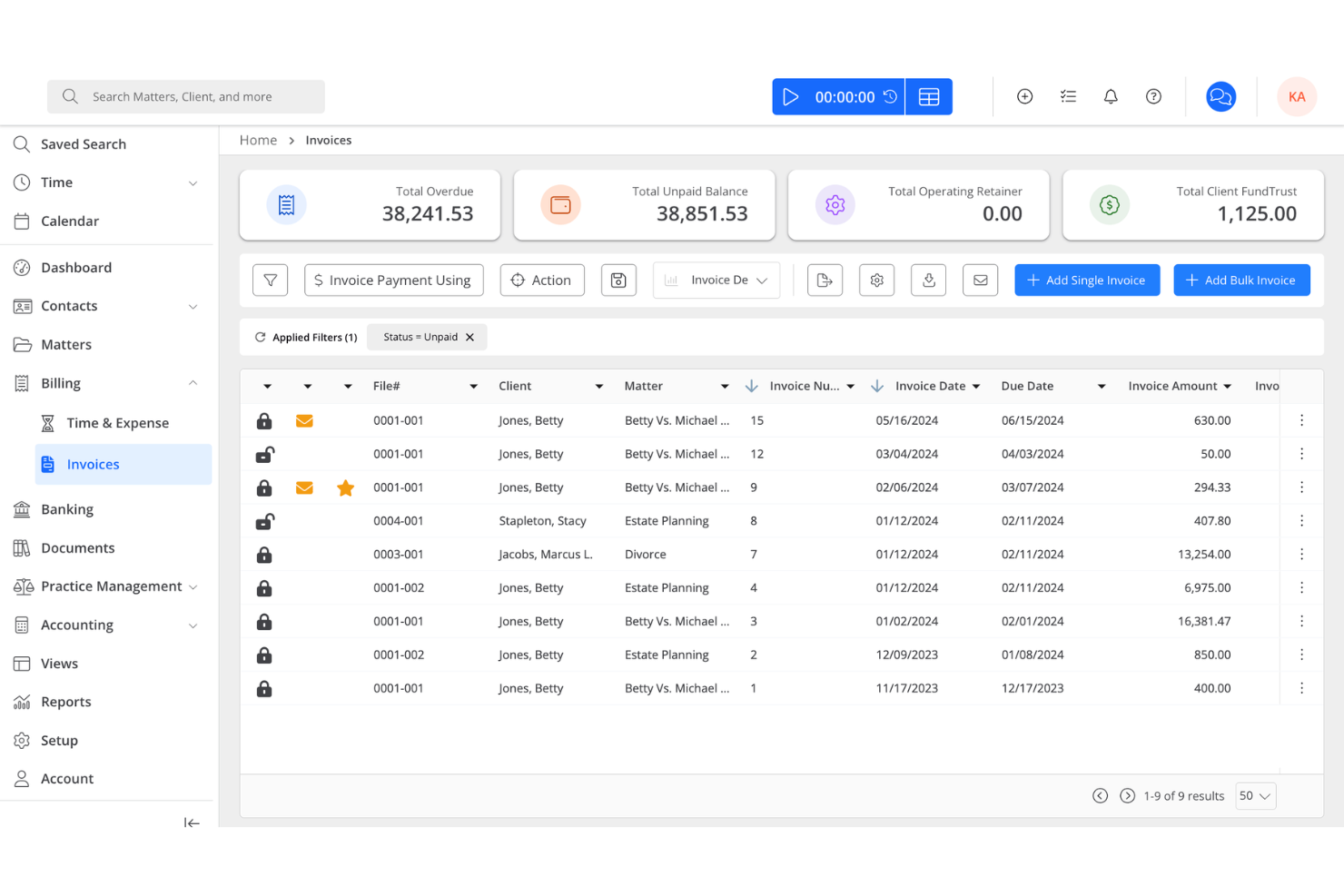 screenshot - Rocket Matter Review: Pros, Cons, Features, and Pricing Explained