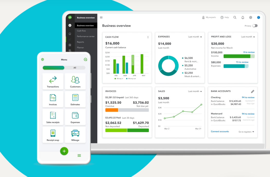 QuickBooks Online screenshot - 20 Beste Buchhaltungssoftware für Unternehmen für präzise Finanzunterlagen im Jahr 2026