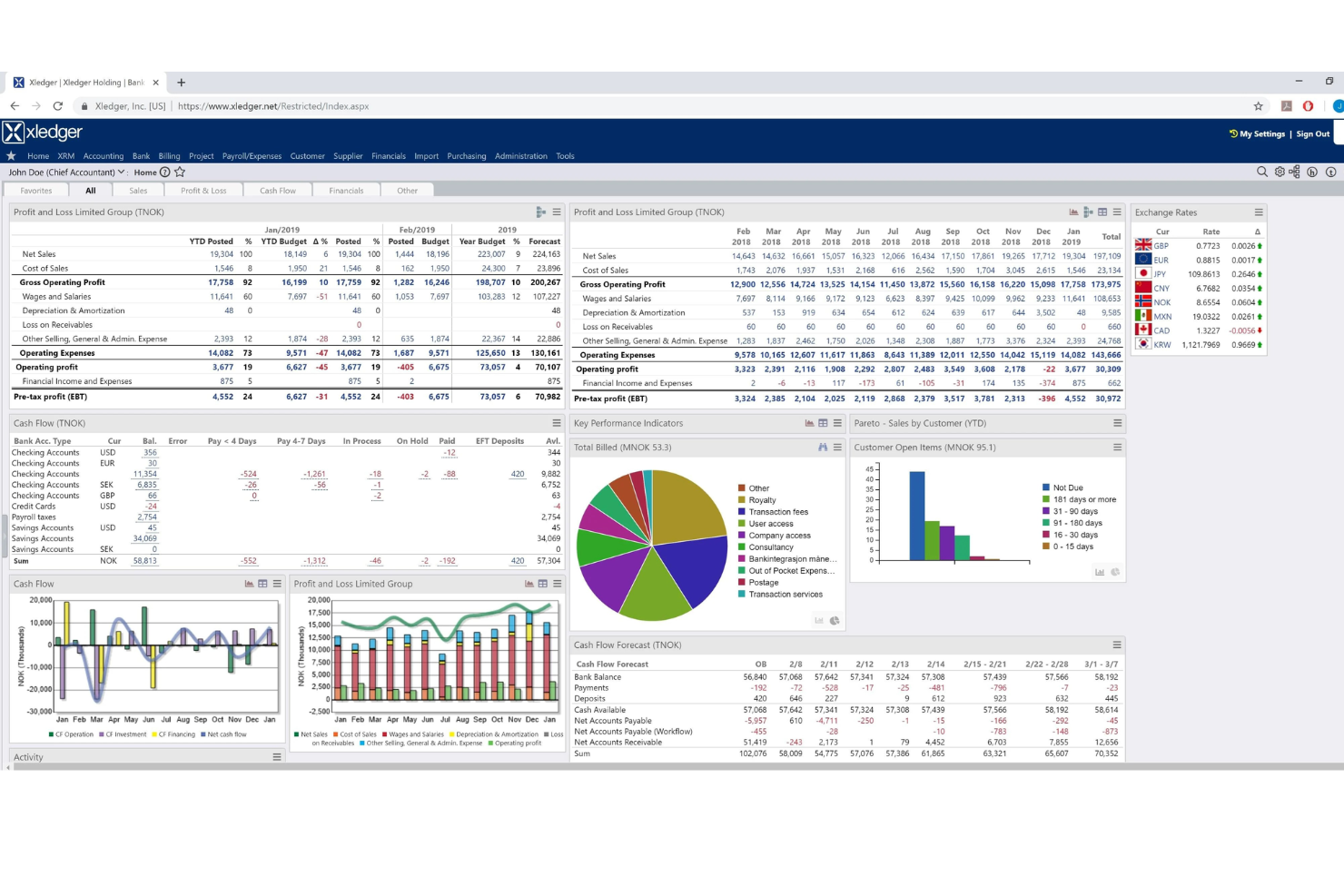 Xledger screenshot - 21 Beste ERP-Softwaresysteme im Expertenvergleich 2026