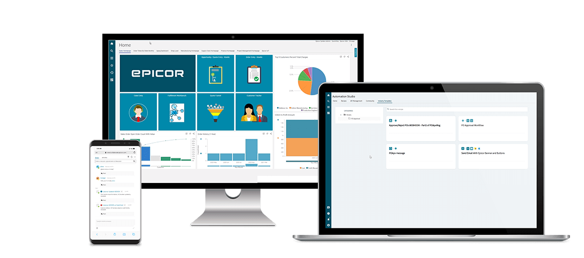 Epicor Kinetic screenshot - 30 Meilleurs Systèmes de Logiciels ERP Évalués par des Experts en 2026