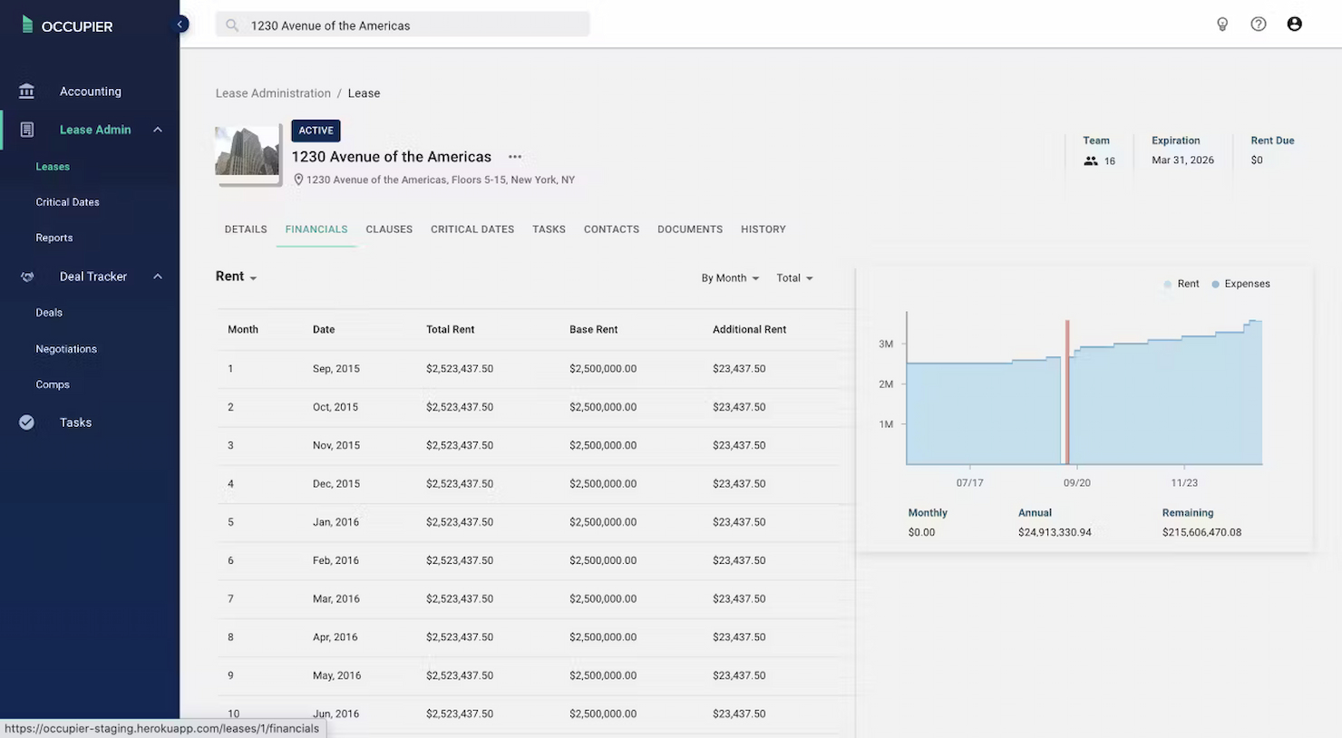 Occupier screenshot - 22 Meilleurs Logiciels de Comptabilisation des Baux en 2026