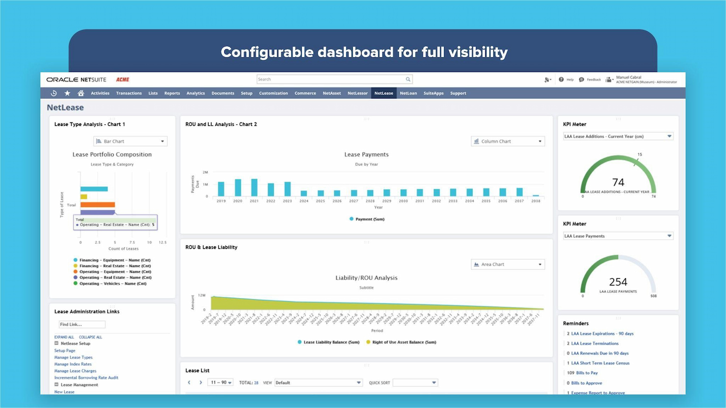 NetLease by Netgain screenshot - 22 Meilleurs Logiciels de Comptabilisation des Baux en 2026