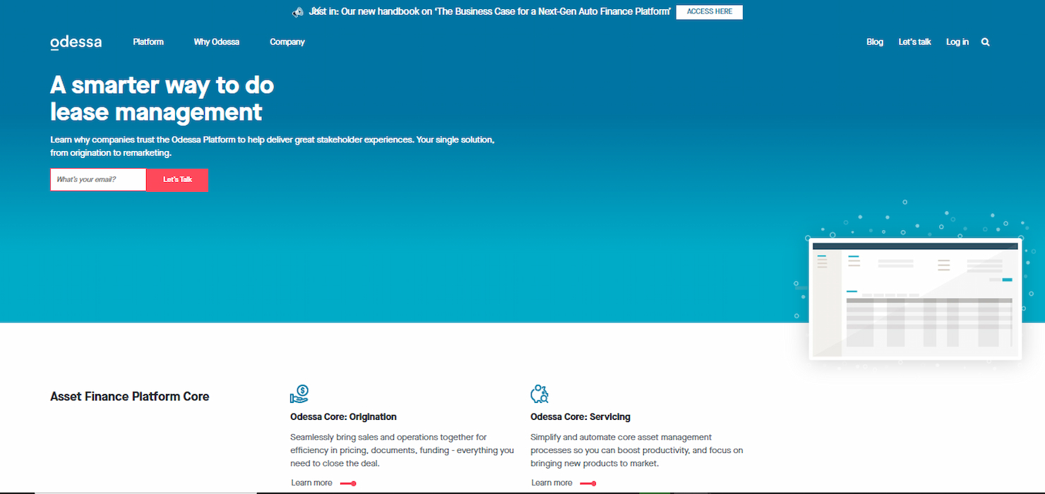Odessa screenshot - 22 Meilleurs Logiciels de Comptabilisation des Baux en 2026
