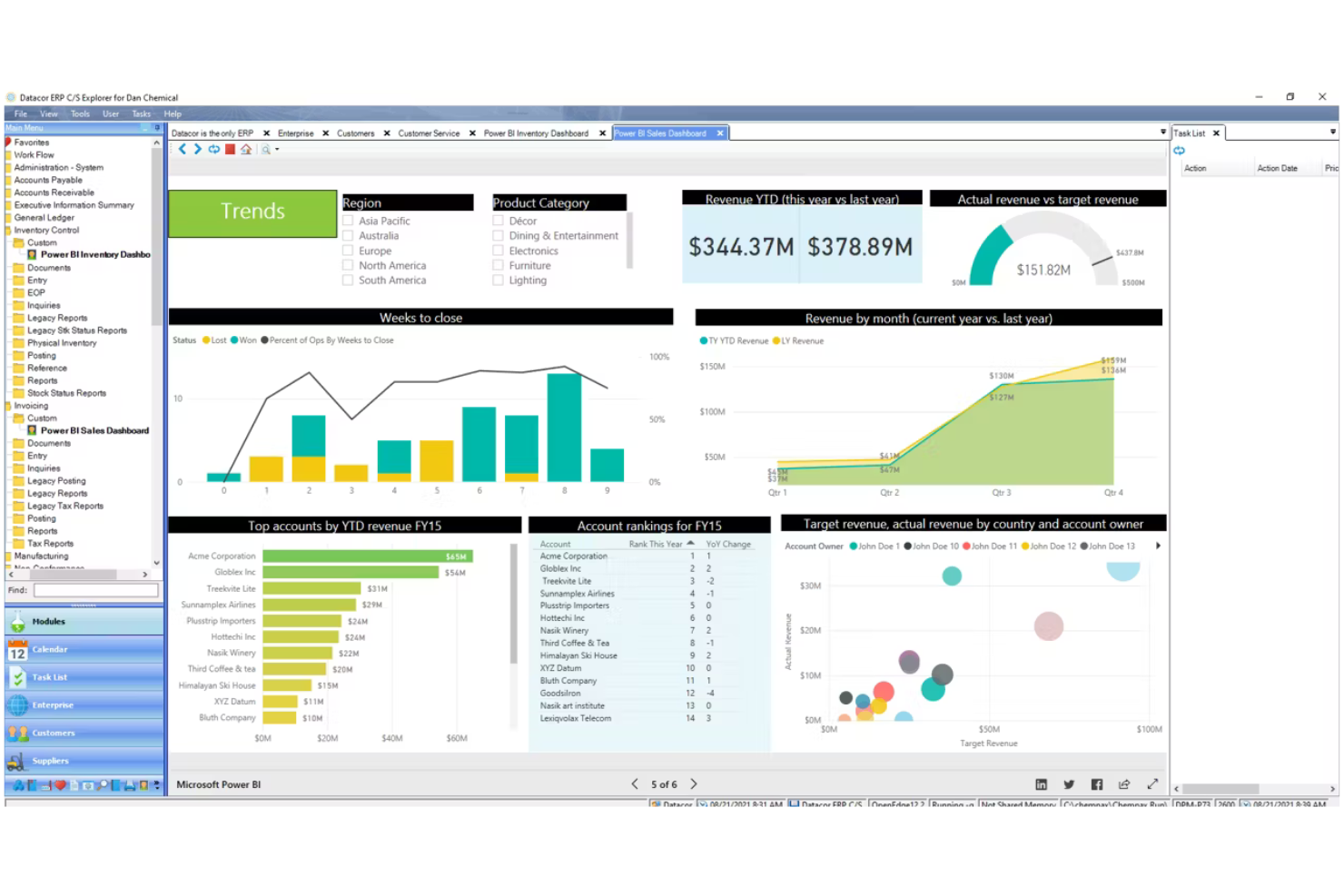 Datacor screenshot - 23 Meilleurs Logiciels ERP pour la Fabrication de Procédés en 2026