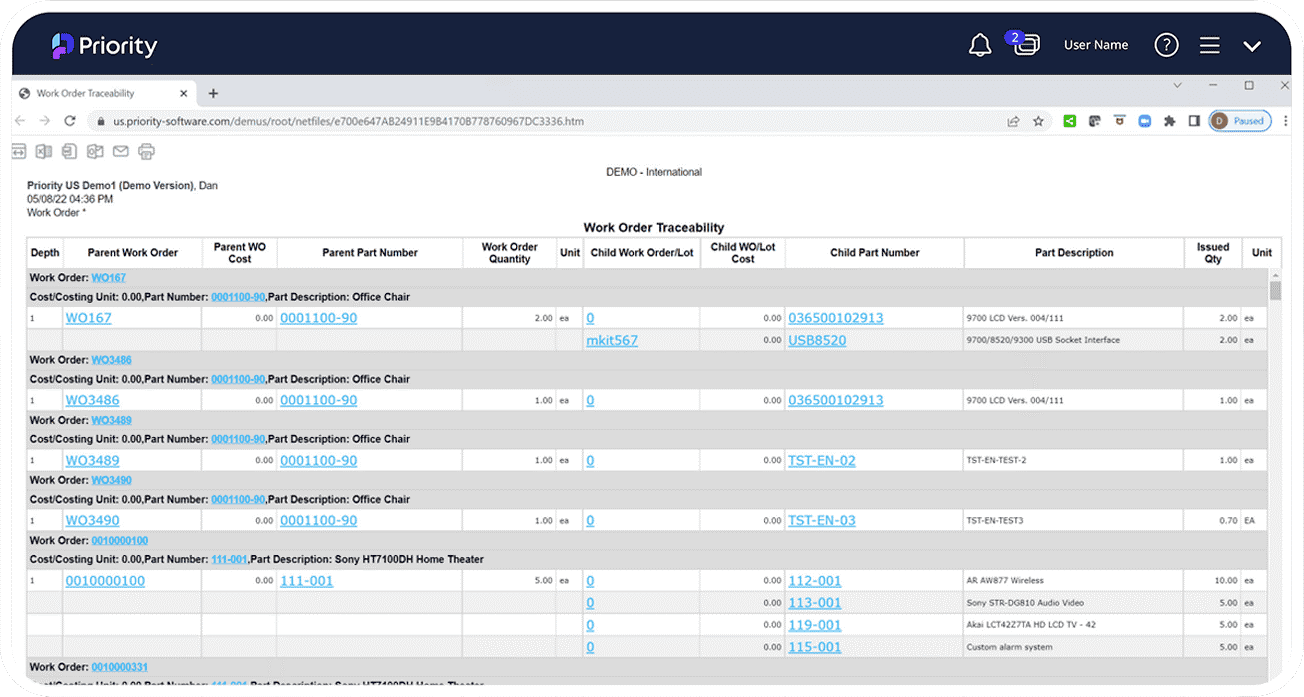Priority screenshot - 17 Meilleurs Logiciels ERP Hospitaliers de 2026