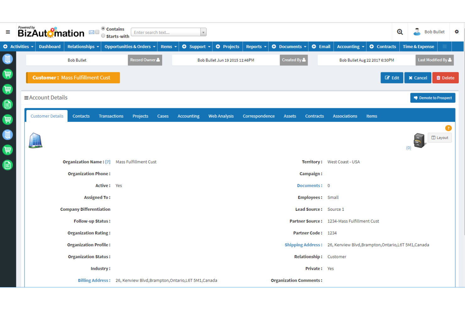 BizAutomation screenshot - 20 Meilleurs Logiciels ERP de Distribution de 2026