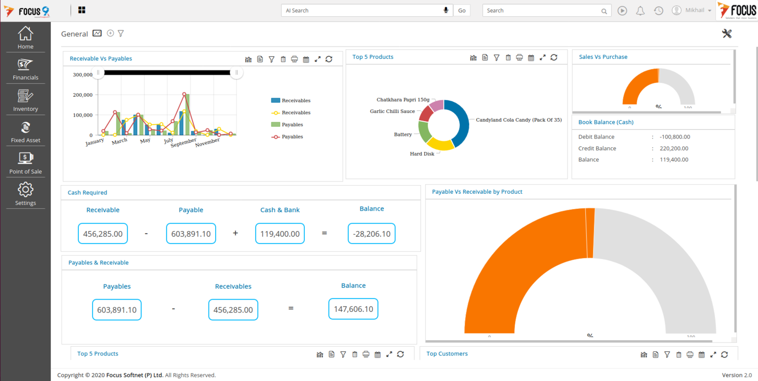 Focus screenshot - 19 Beste Bau-ERP-Systeme im Jahr 2026 getestet