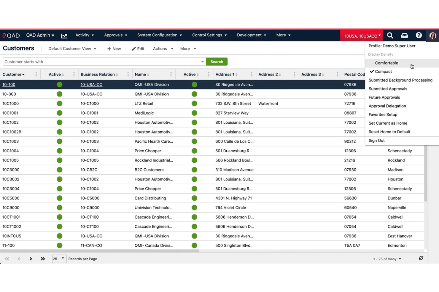 QAD screenshot - 20 Beste ERP-Systeme für mittelständische Unternehmen – Test &amp; Vergleich für 2026