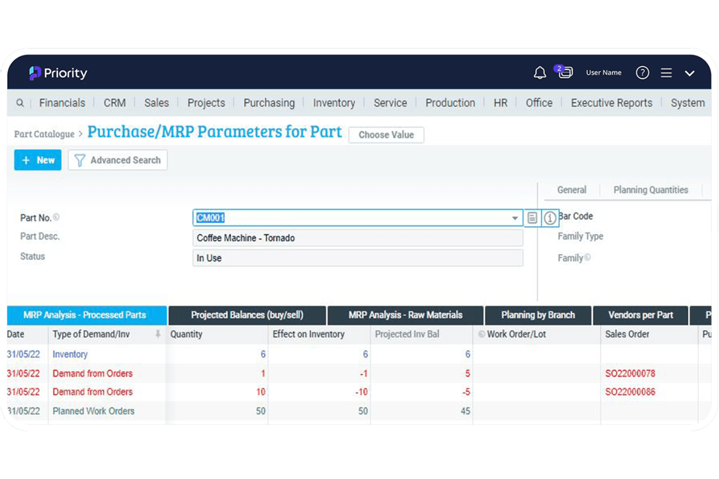 Priority screenshot - 20 Beste ERP-Systeme für mittelständische Unternehmen – Test &amp; Vergleich für 2026