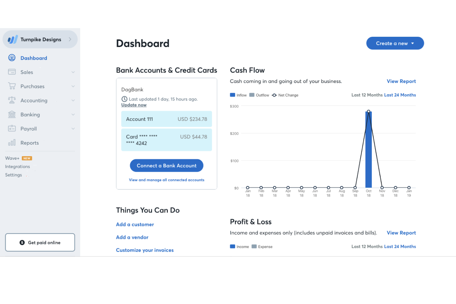 Wave screenshot - 18 Meilleurs Logiciels de Comptabilité avec Paie pour Petites Entreprises Testés en 2026