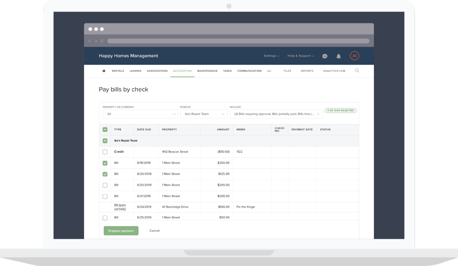 Buildium screenshot - 20 Beste Immobilienbuchhaltungssoftware im Test 2026