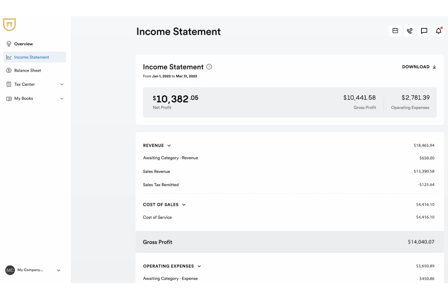 Bench screenshot - 22 beste QuickBooks-Alternativen im Test 2026
