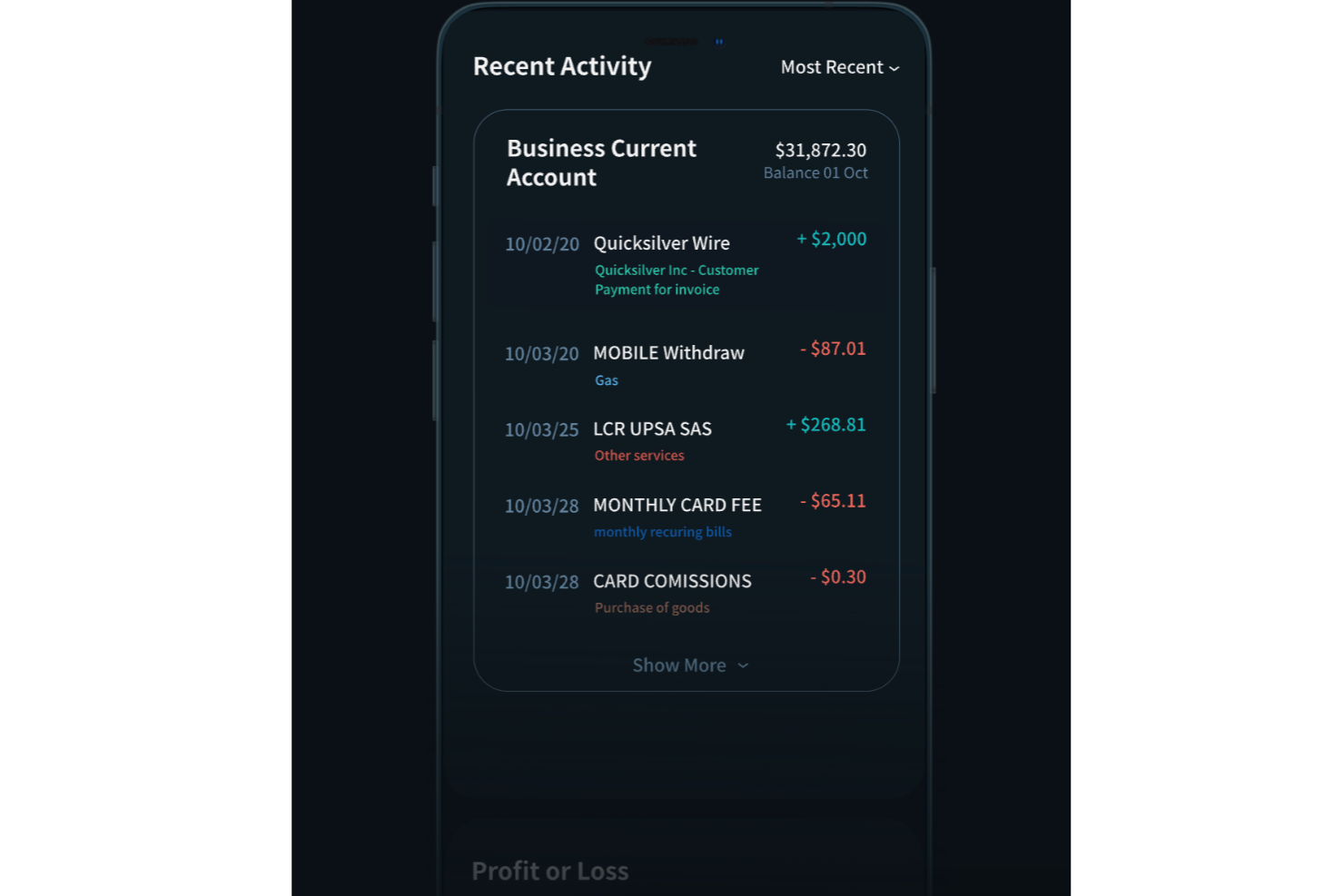 OneUp screenshot - 22 beste QuickBooks-Alternativen im Test 2026