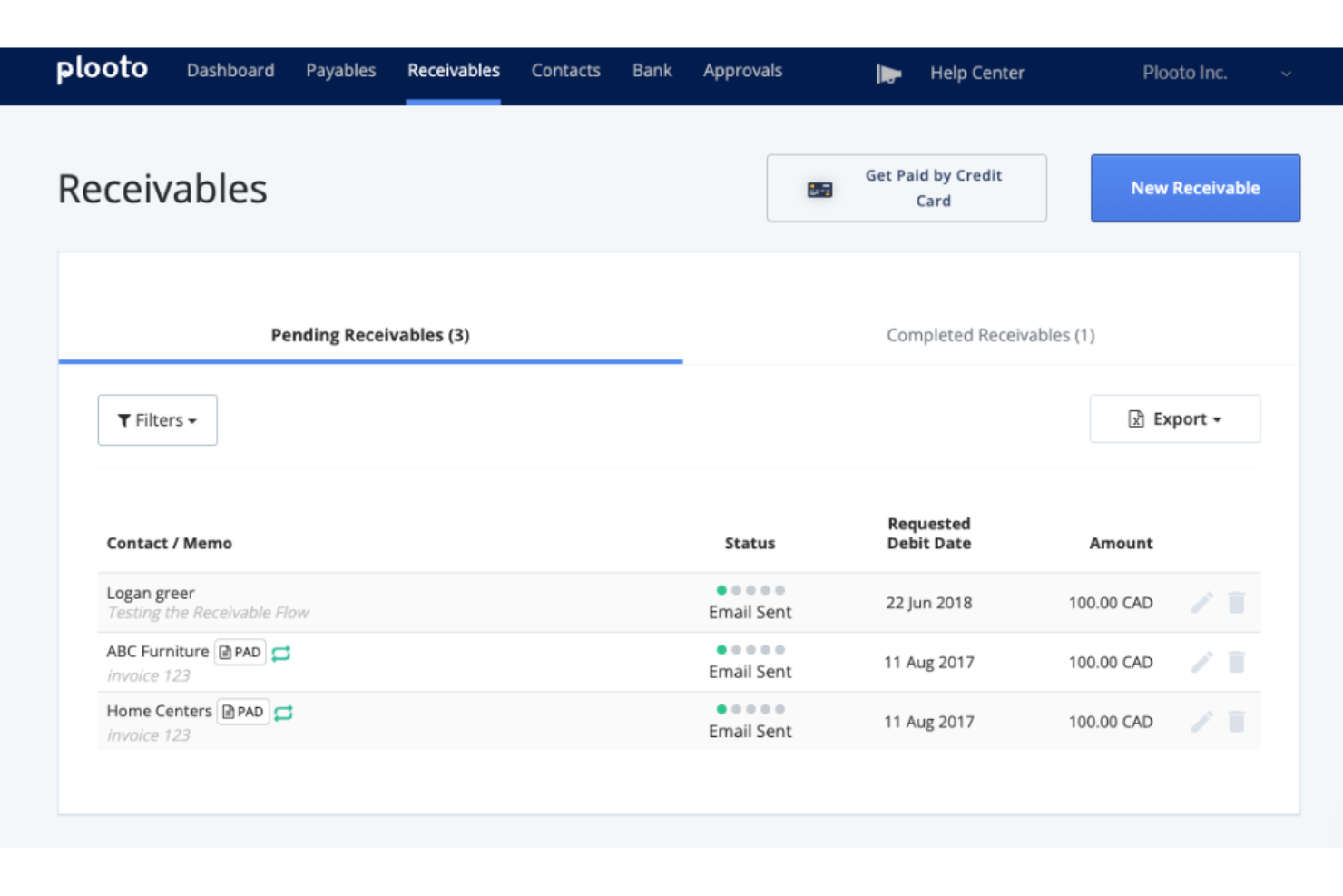 Plooto screenshot - 22 beste QuickBooks-Alternativen im Test 2026