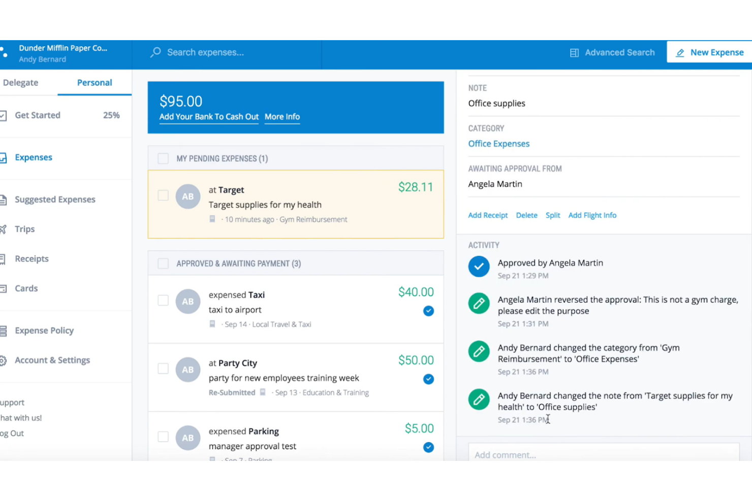 Emburse Abacus screenshot - Die 20 besten Softwarelösungen für Reise- und Spesenmanagement im Test 2026