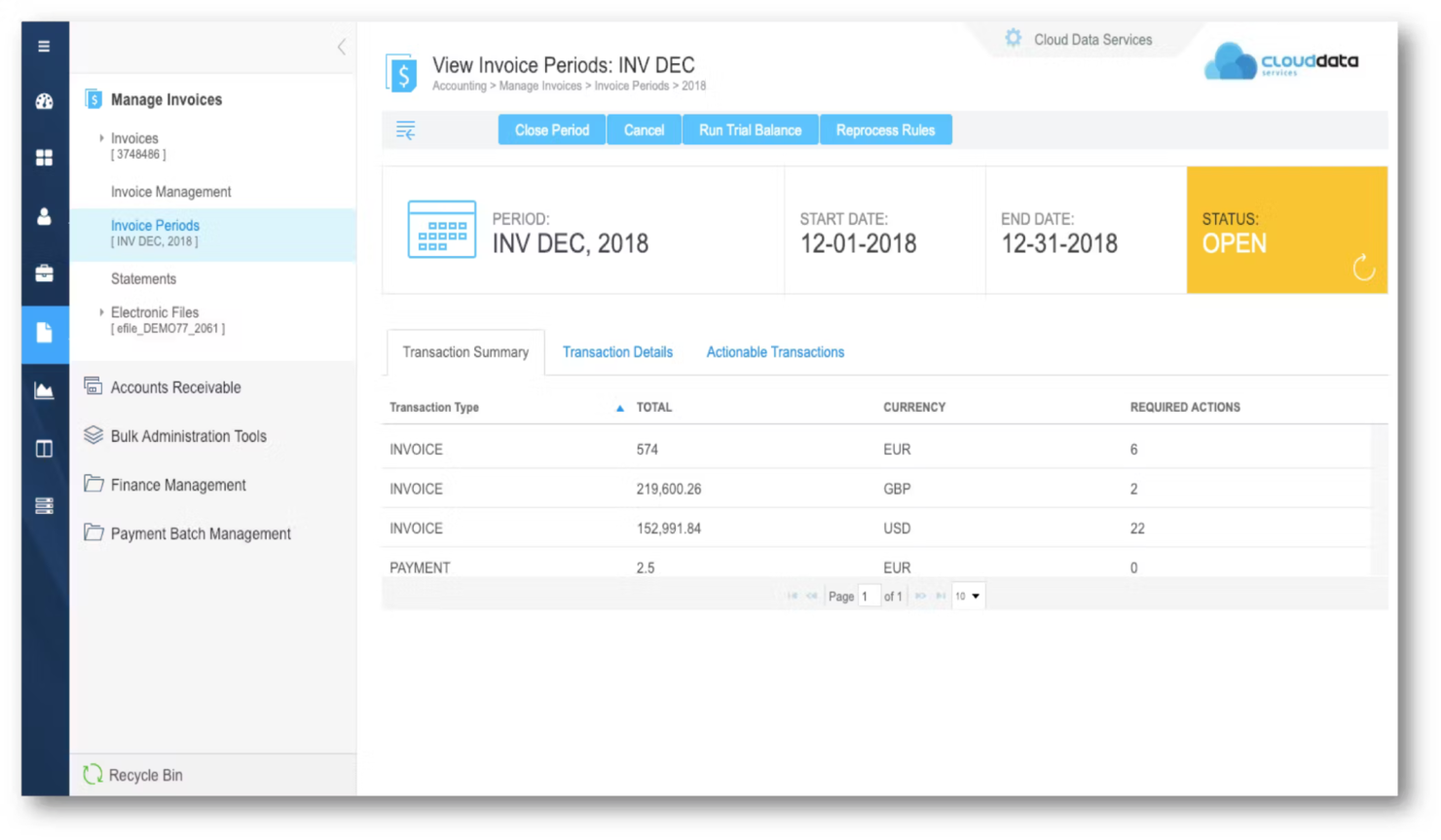 BillingPlatform screenshot - 20 meilleurs logiciels de gestion de facturation examinés en 2026