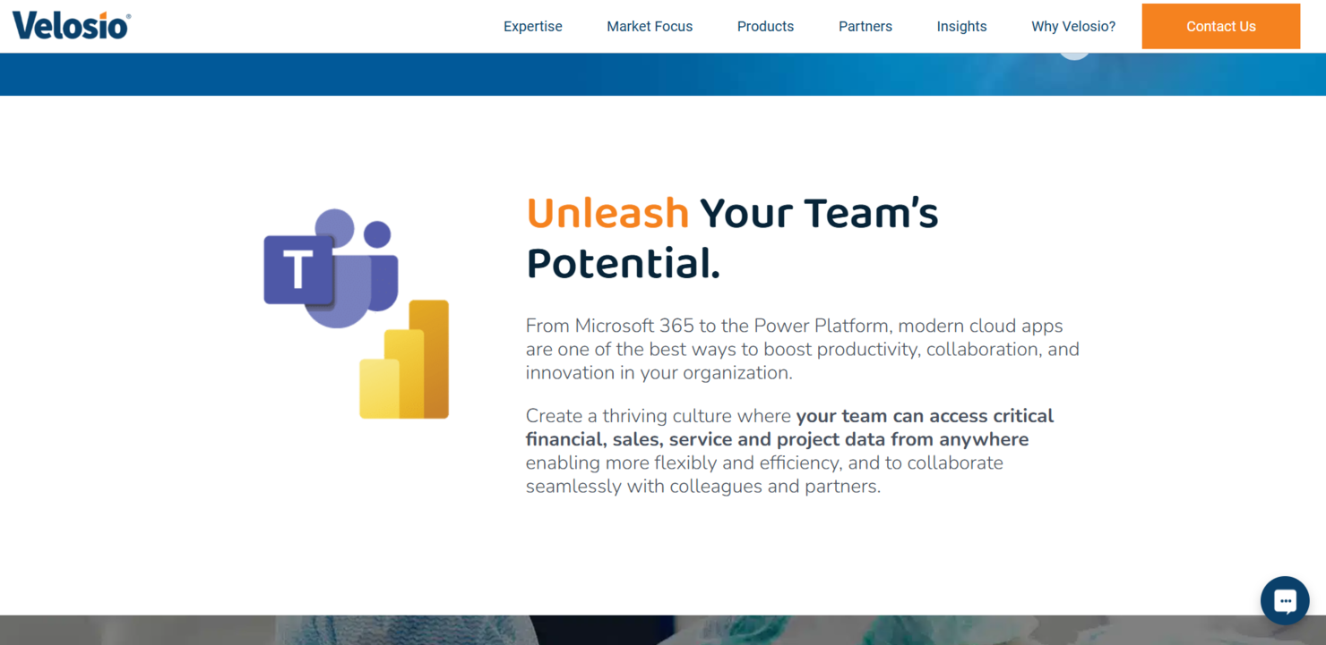 Velosio screenshot - 17 Beste Microsoft Dynamics Reseller im Test 2026