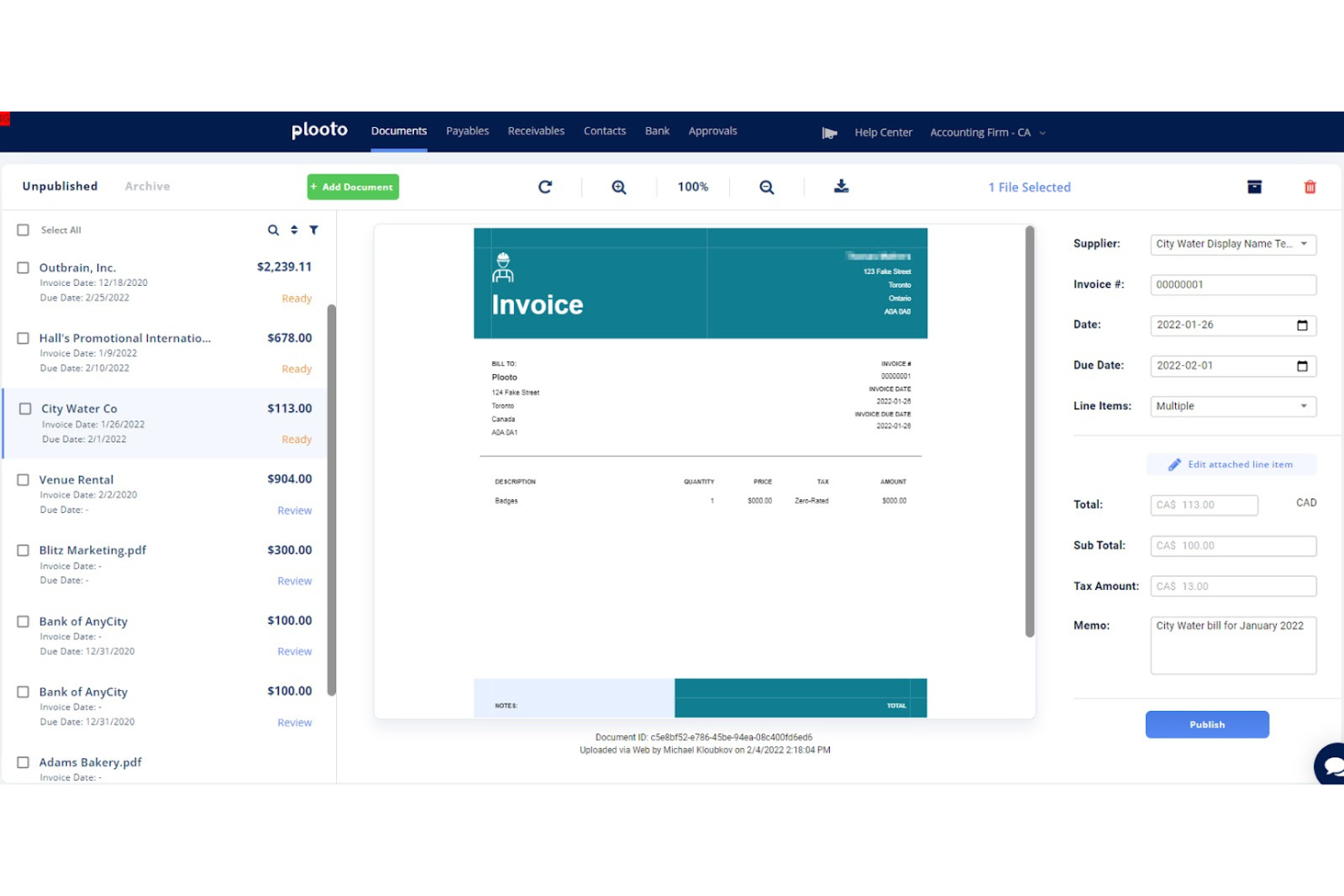 Plooto screenshot - 20 Meilleurs Logiciels de Comptabilité pour Restaurants Passés en Revue en 2026