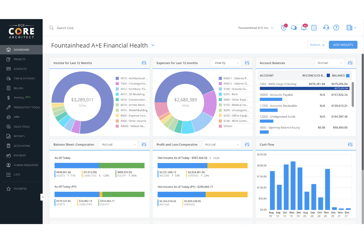 BQE Core screenshot - 19 Meilleures Alternatives à FreeAgent Passées en Revue en 2026