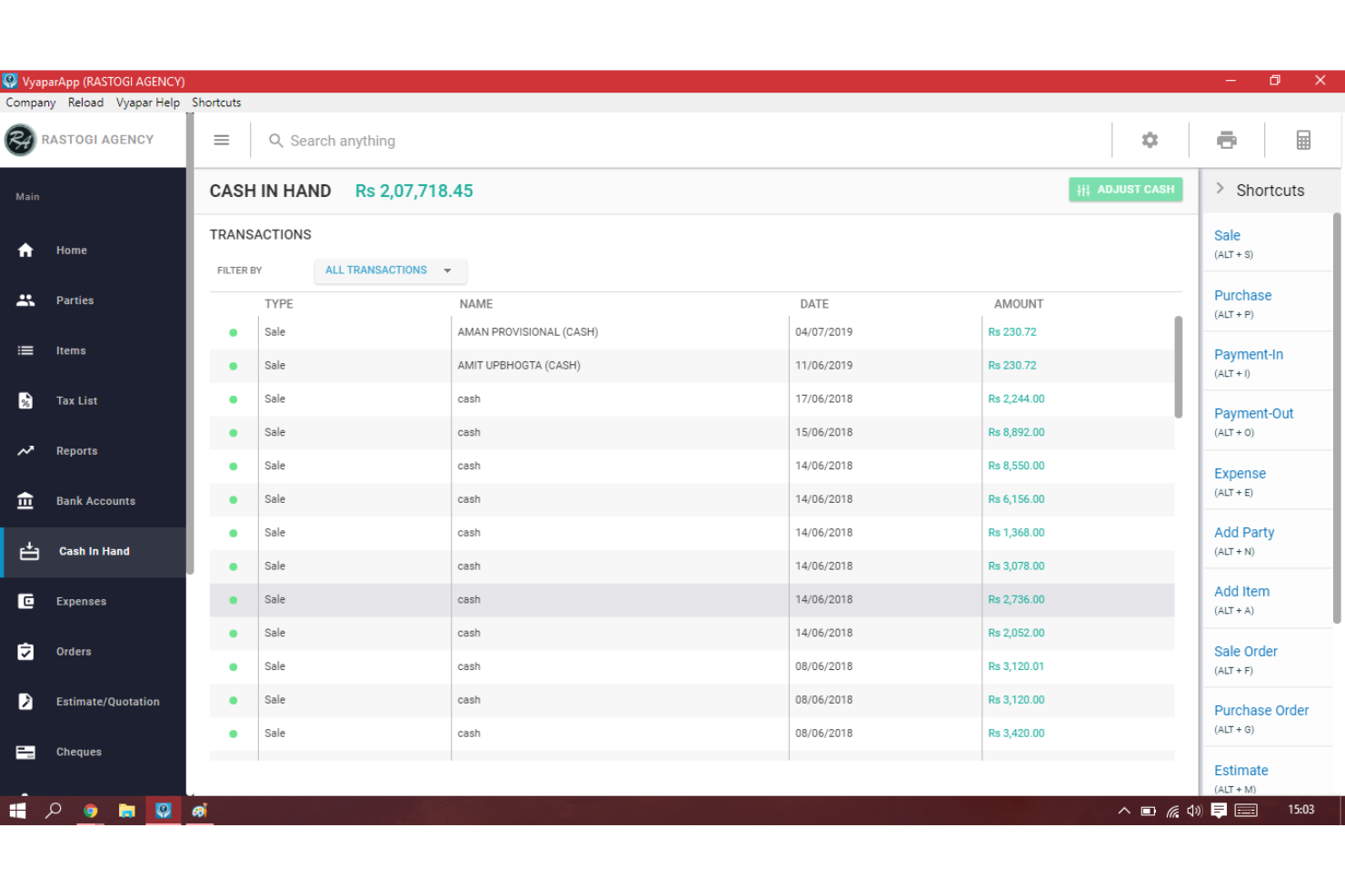 Vyapar screenshot - 19 Meilleures Alternatives à FreeAgent Passées en Revue en 2026