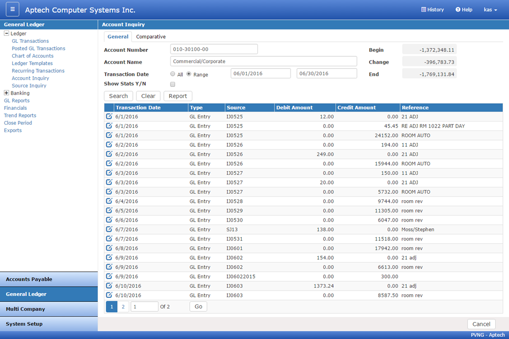 Aptech screenshot - 22 Meilleurs Logiciels de Comptabilité Hôtelière Passés en Revue en 2026