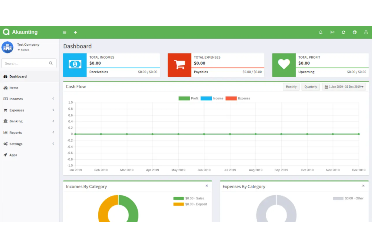 Akaunting screenshot - 15 Beste internationale Buchhaltungssoftware im Test 2026