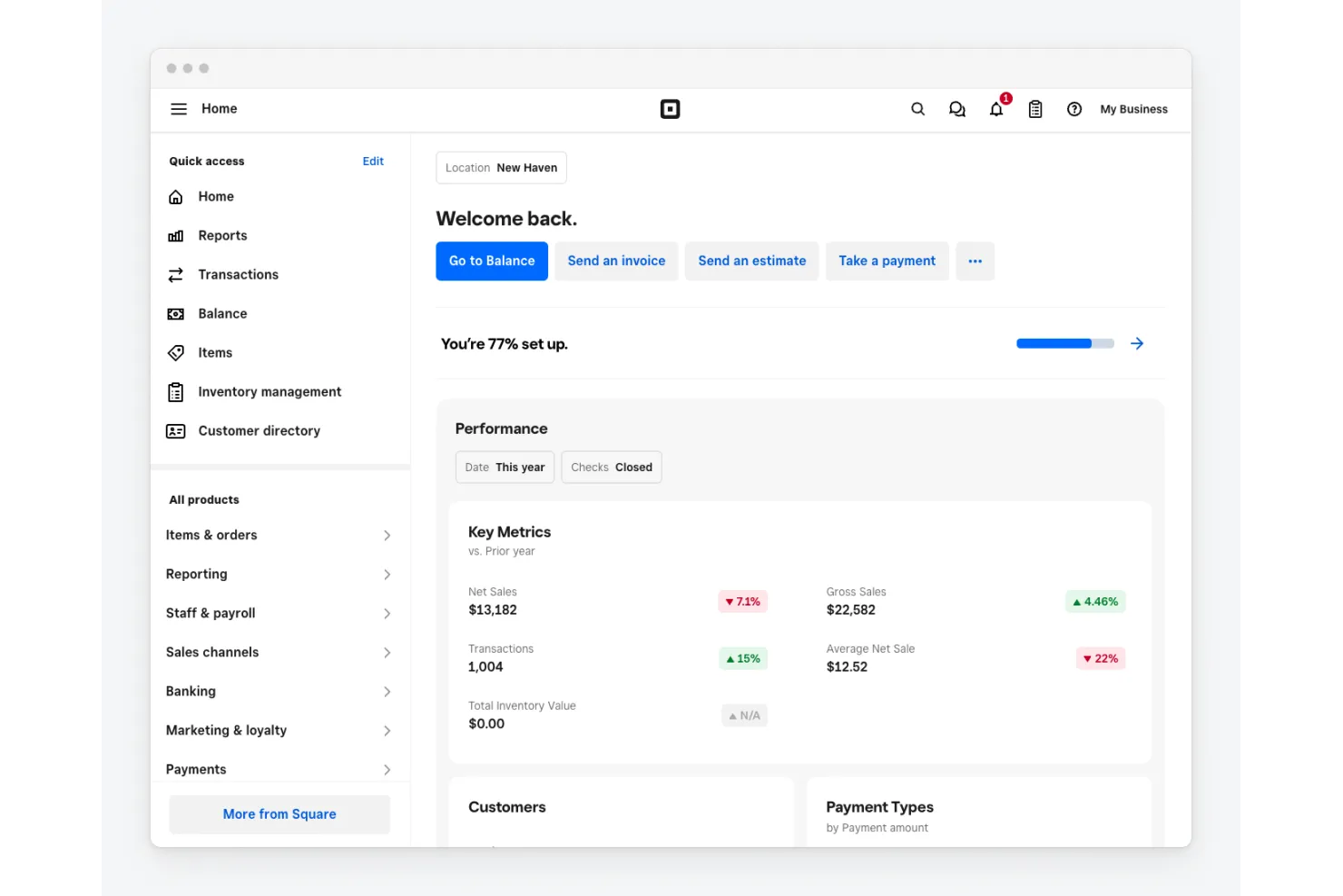 Square Payments screenshot - 14 Mobile Payment Apps für 2026