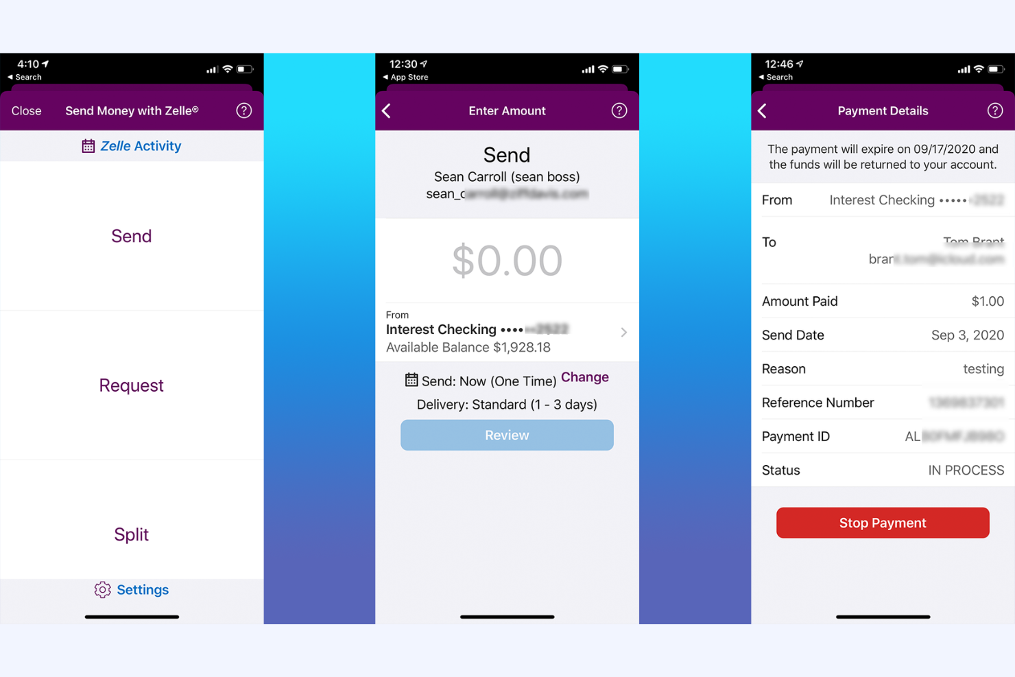 Zelle screenshot - 14 Mobile Payment Apps für 2026