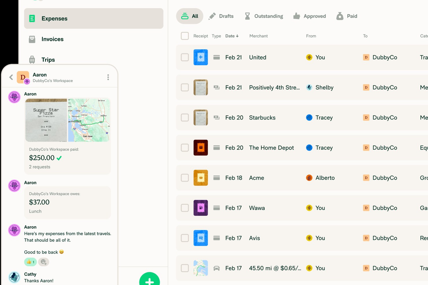 Expensify screenshot - 15 meilleurs logiciels de gestion des reçus en 2026