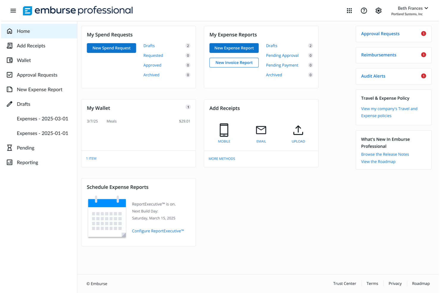 Emburse screenshot - 19 beste Kostenmanagement-Software im Test 2026