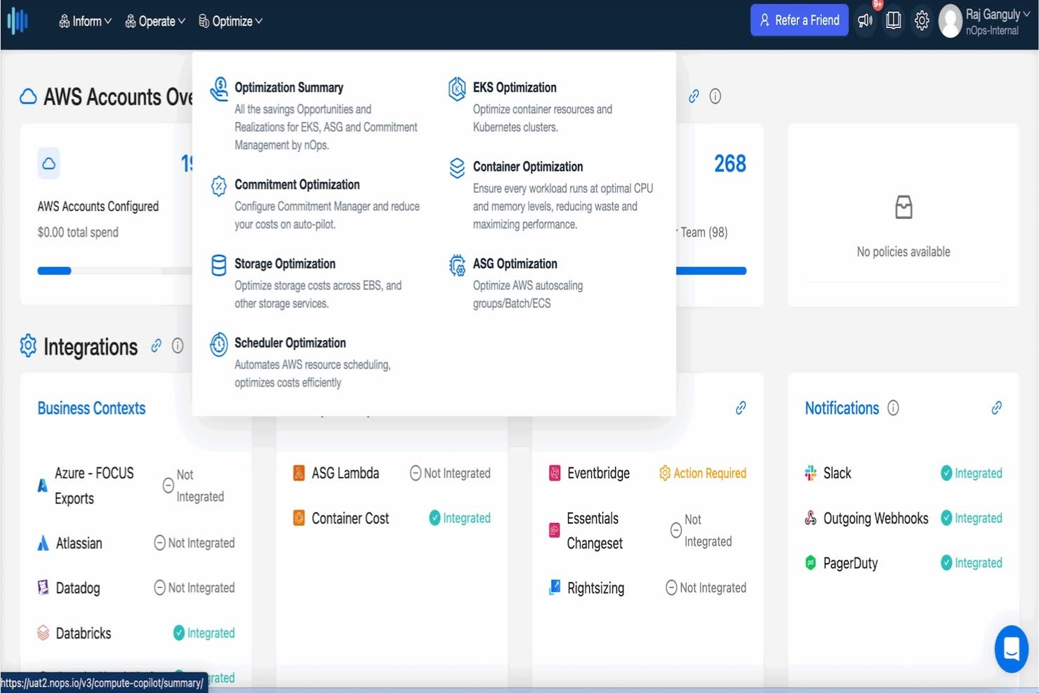 nOps screenshot - 12 Meilleurs Logiciels de Gestion des Coûts Passés en Revue en 2026