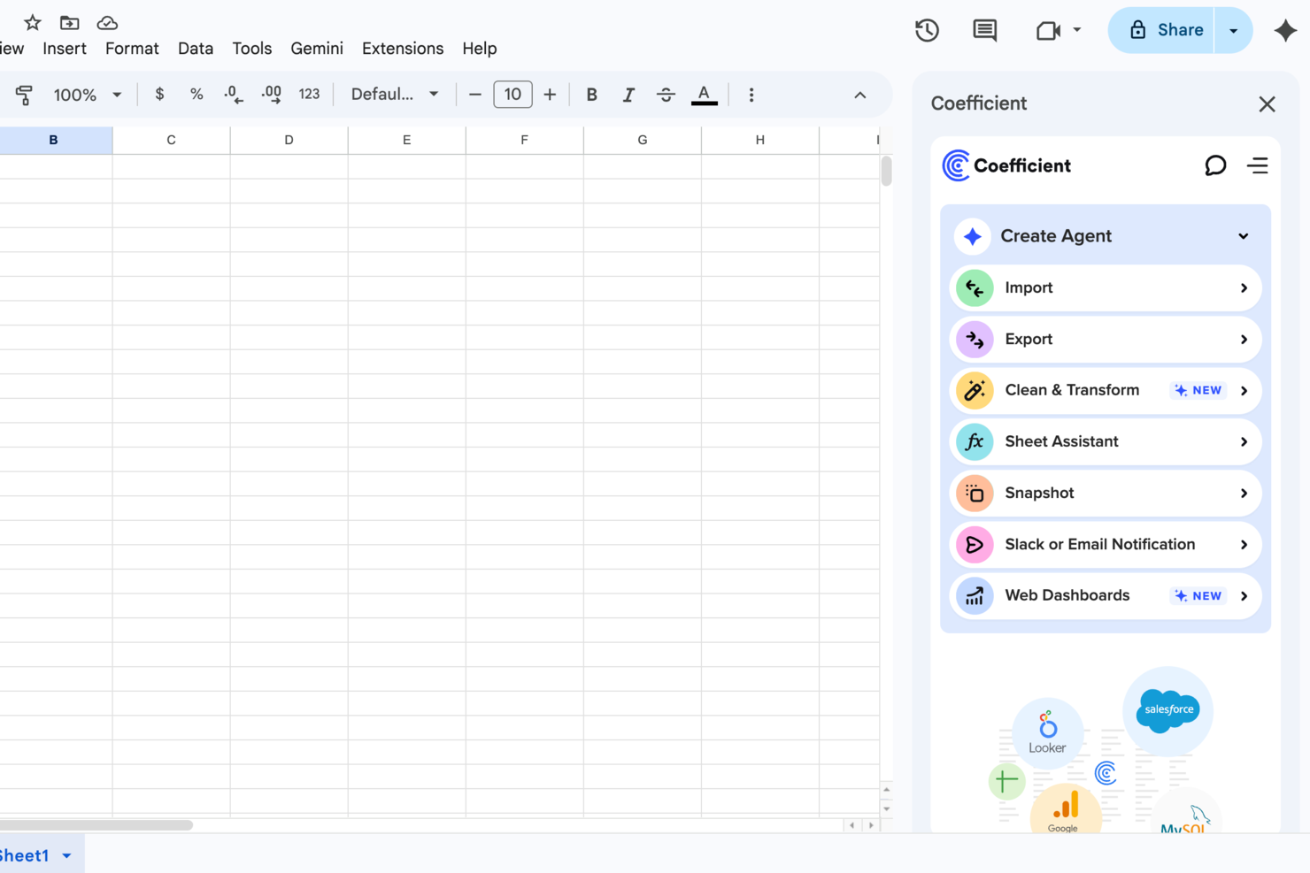 Coefficient screenshot - Die 10 besten Tableau-Alternativen im Test 2026