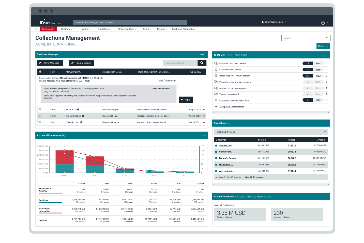 Esker screenshot - 12 Beste Inkasso-Software im Test 2026