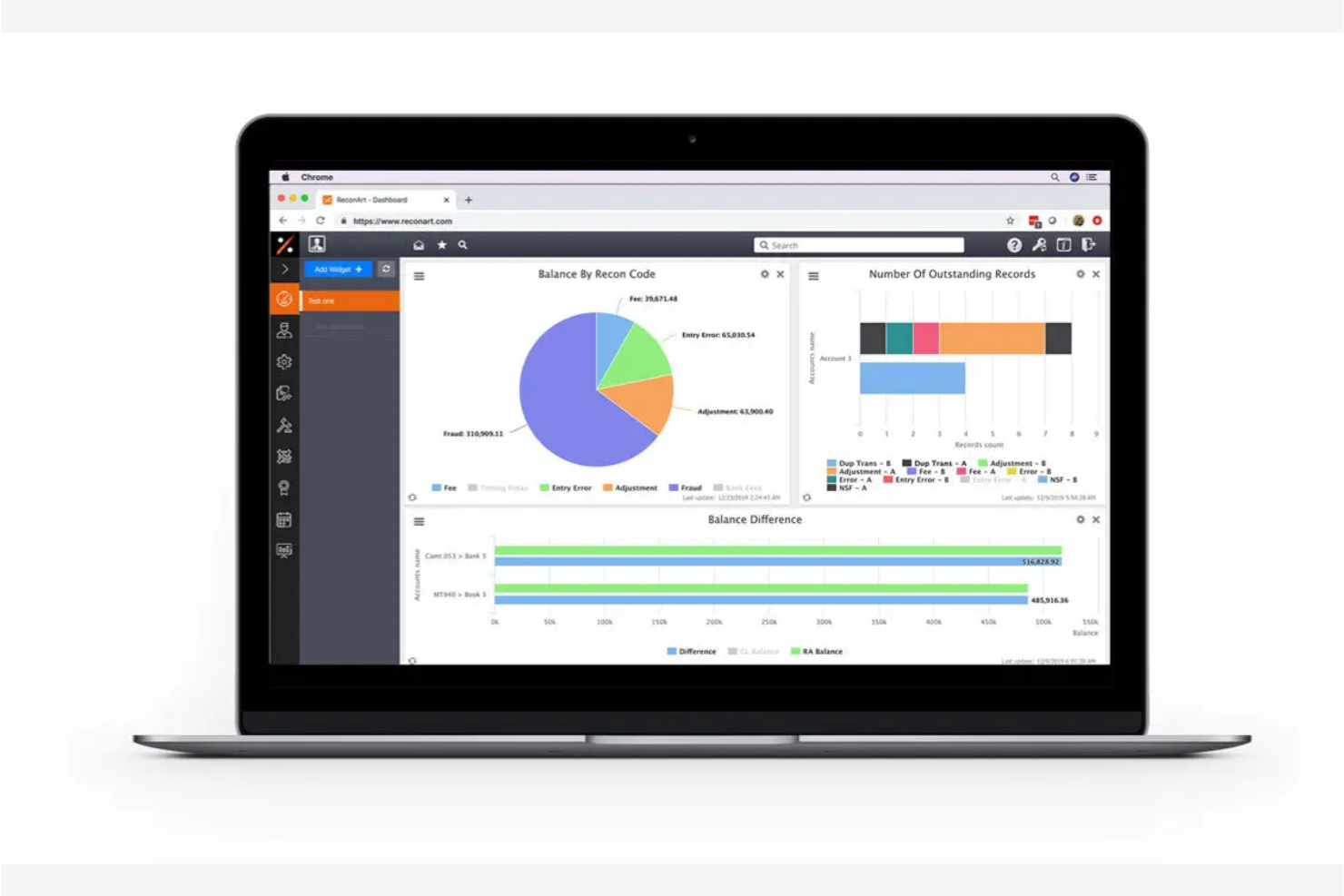 ReconArt screenshot - 13 meilleurs logiciels de rapprochement de cartes de crédit en 2026