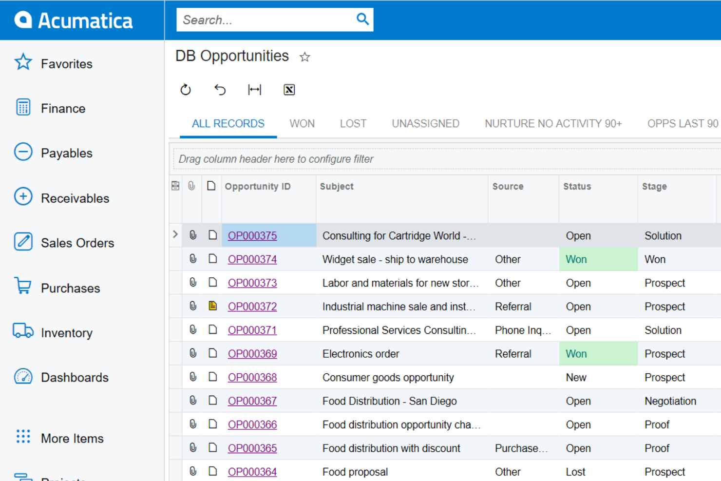 Acumatica screenshot - Die 10 besten Online-Buchhaltungsprogramme im Test 2026