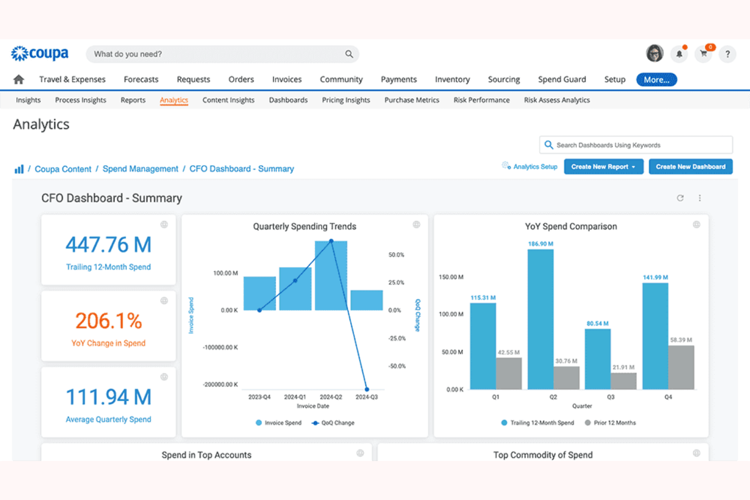 Coupa screenshot - 10 Beste KI-Einkaufssoftware im Test 2026