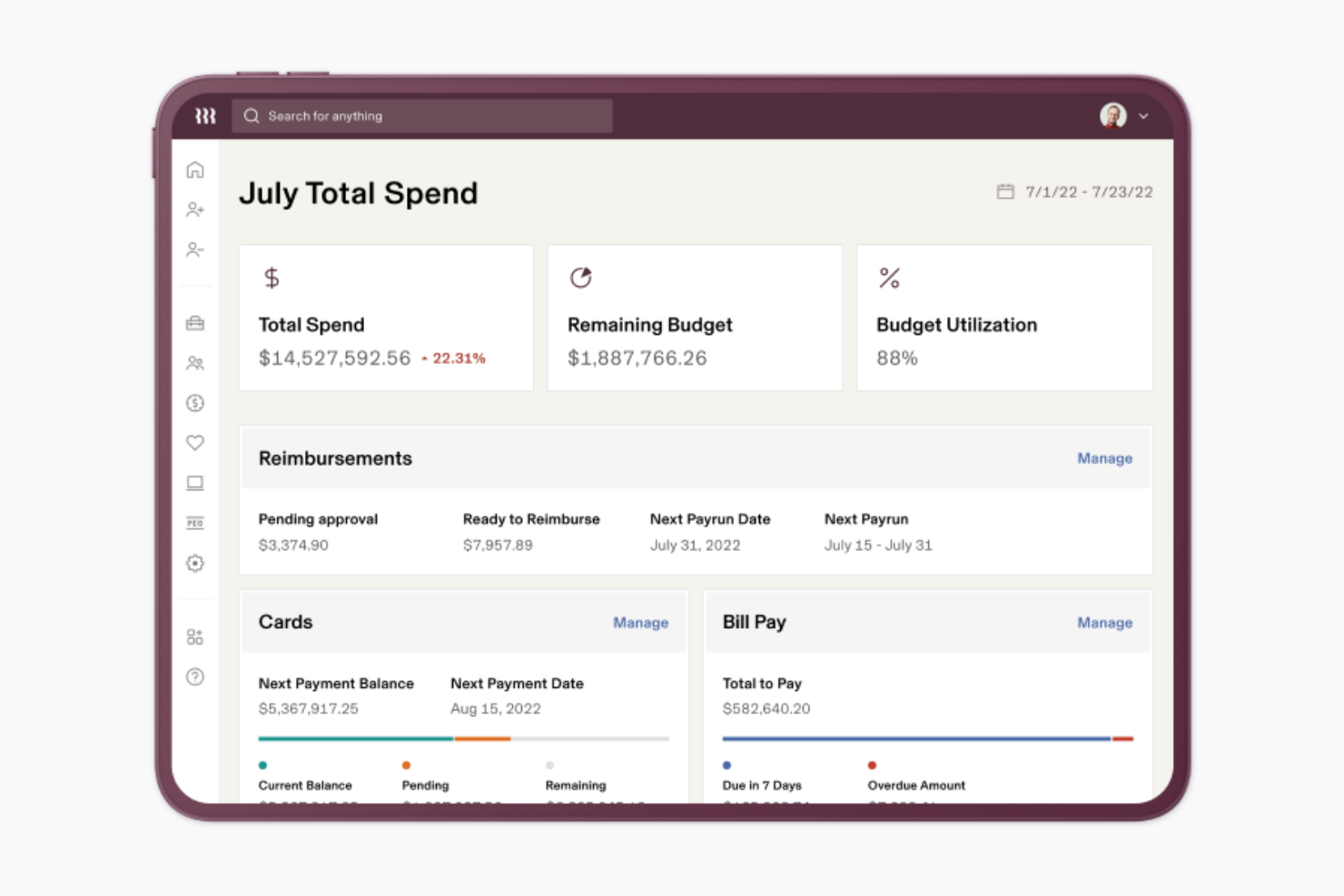 Rippling screenshot - 19 Meilleurs Logiciels de Remboursement de Dépenses Passés en Revue en 2026