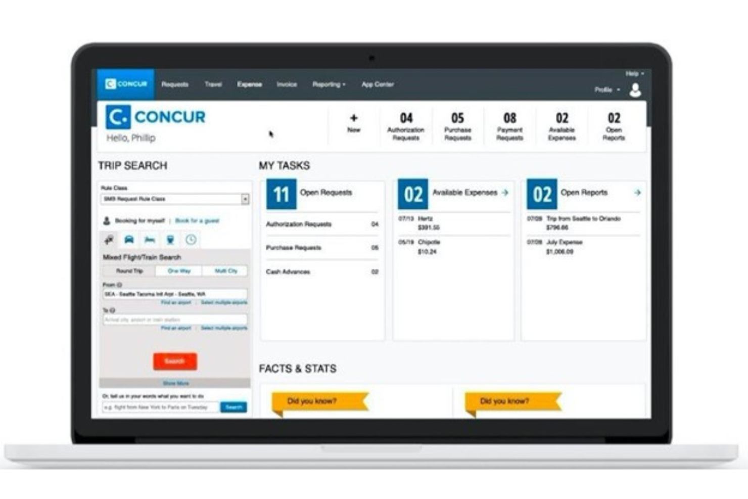 SAP Concur Expense screenshot - Die 10 besten Tools für das Ausgabenmanagement kleiner Unternehmen 2026