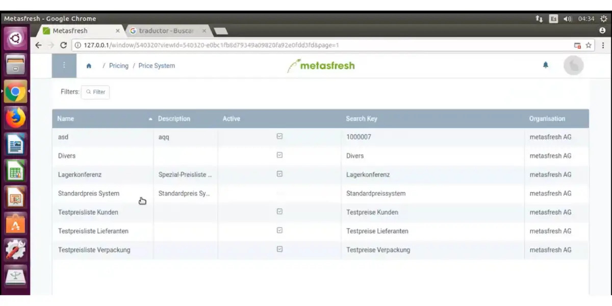 metafresh ERP screenshot - Die 10 besten Open-Source-ERP im Test 2026