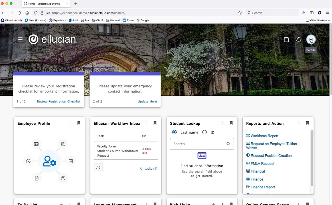 Ellucian screenshot - 20 Meilleurs Logiciels de Gestion des Dépenses Passés en Revue en 2026
