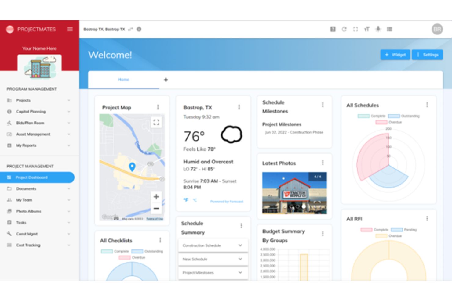 Projectmates screenshot - 12 Meilleurs Logiciels de Planification de Capital Passés en Revue en 2026
