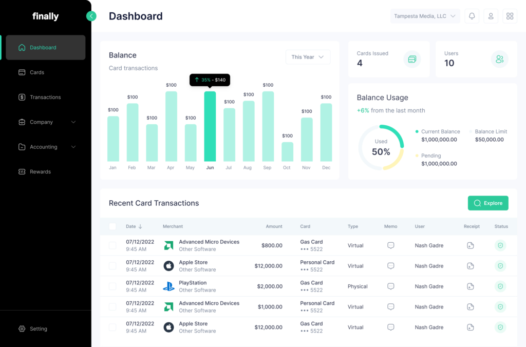 Finally screenshot - 11 Meilleurs Logiciels de Comptabilité pour le Transport Routier Passés en Revue en 2026