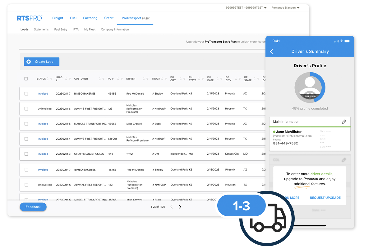 ProTransport screenshot - 11 Beste Buchhaltungssoftware für das Transportwesen im Test 2026