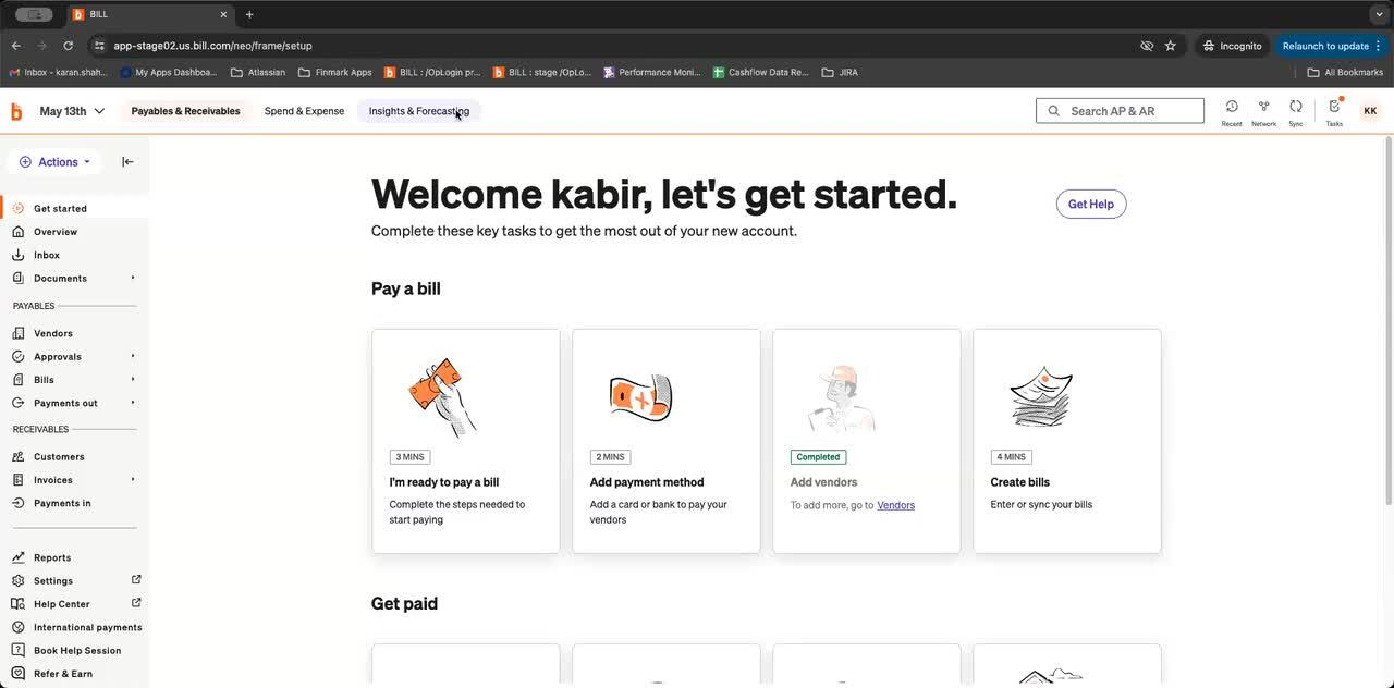 BILL screenshot - 14 beste Cashflow-Prognose-Software im Test 2026