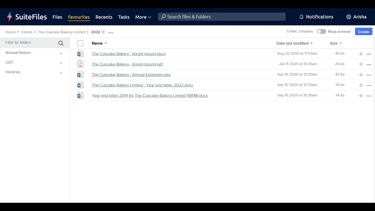 SuiteFiles screenshot - 12 Beste Buchhaltungs-Dokumentenmanagement-Software im Test 2026