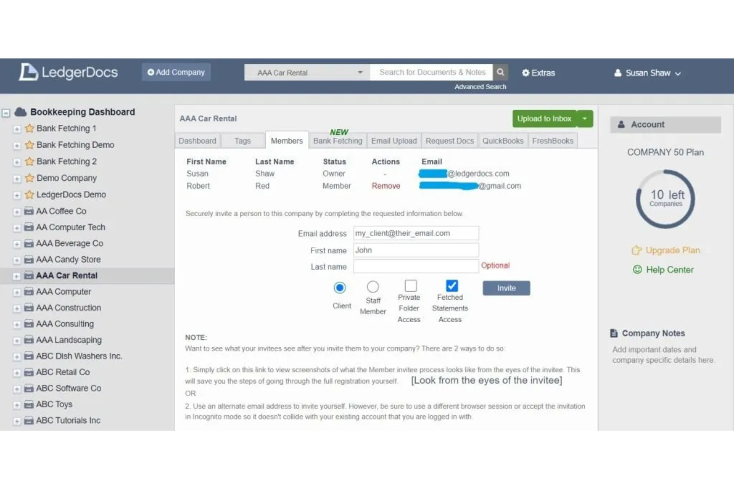 LedgerDocs screenshot - 12 Meilleurs Logiciels de Gestion de Documents Comptables Revu en 2026