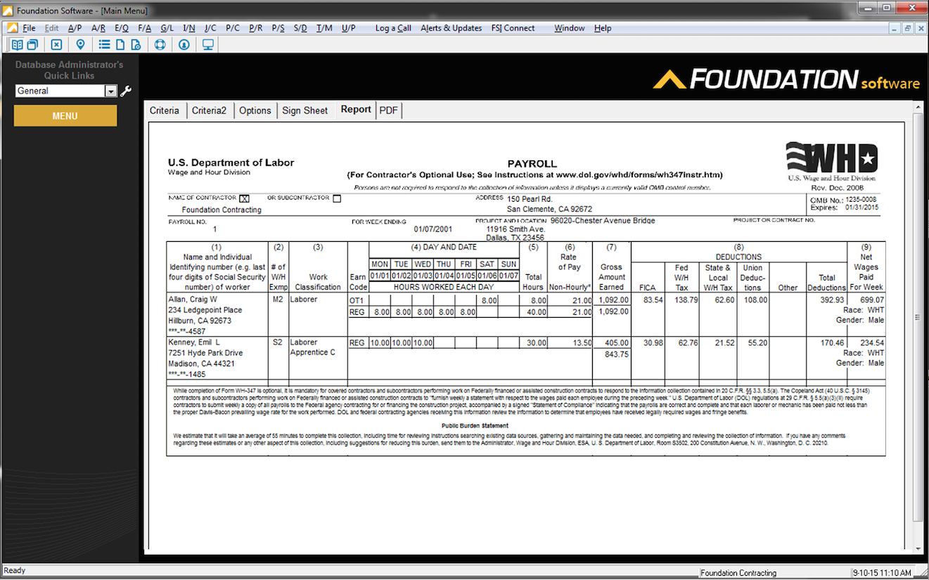 Foundation Software screenshot - 20 Meilleurs Logiciels de Grand Livre Comptable Passés en Revue en 2026