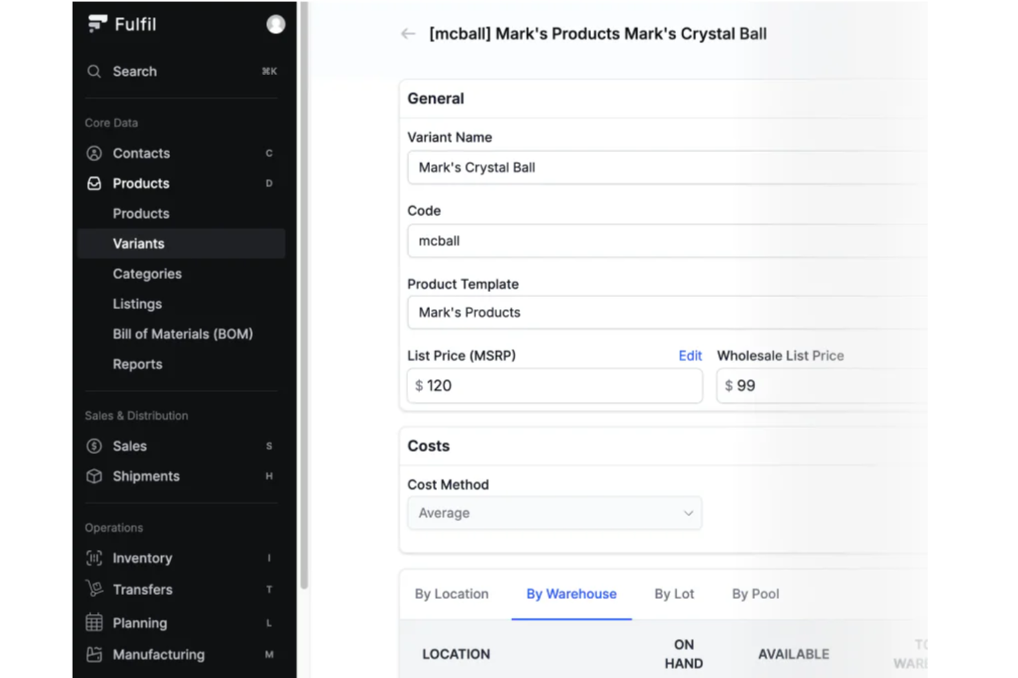 Fulfil screenshot - 20 Beste Hauptbuch-Software im Test 2026