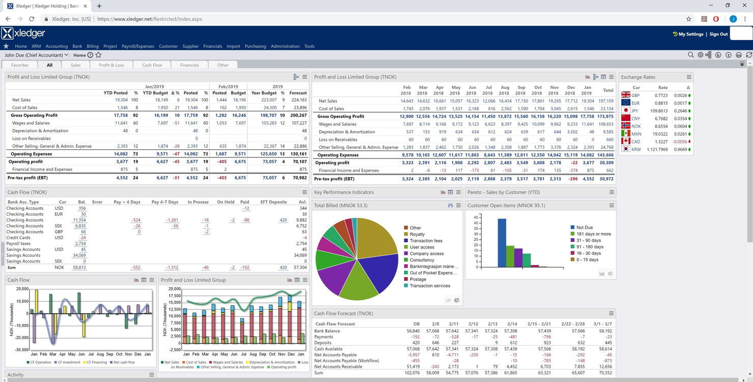 Xledger screenshot - 20 Beste Hauptbuch-Software im Test 2026
