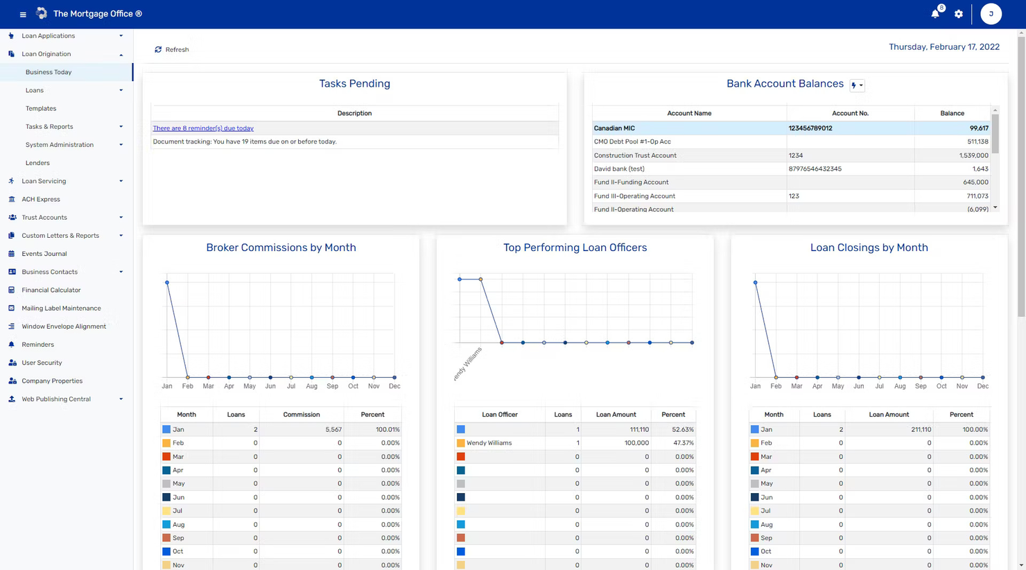 The Mortgage Office screenshot - 12 Beste Trust-Buchhaltungssoftware im Test 2026